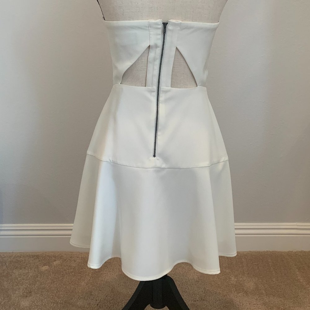 Brand New w tags NBD x Naven Twins Just Wait Ivory Dress - Picture 6 of 8